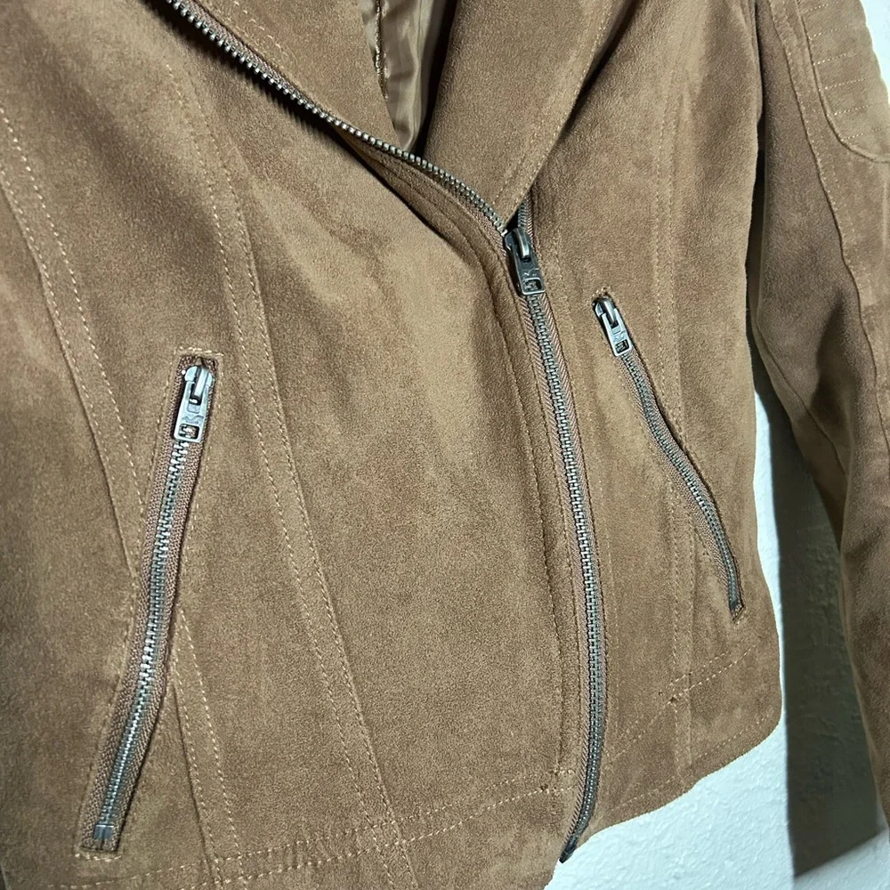 Hollister Brown Suede Moto Jacket - Picture 4 of 4